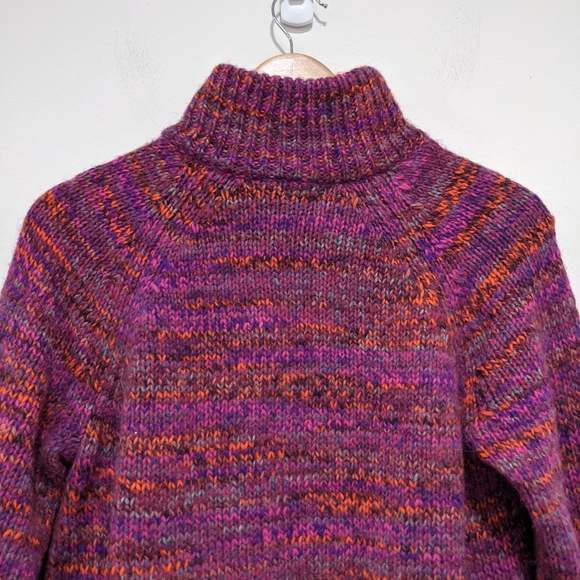 Madewell Women Multicolored Zip Turtleneck Sweater - Picture 10 of 15